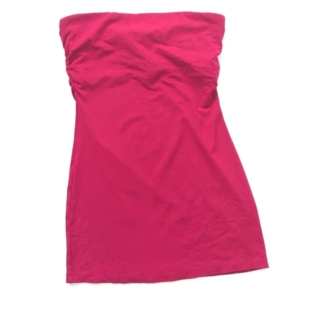 Arden B Y2K Red Strapless Tube Top with Built in Bra • Size XS 🔴